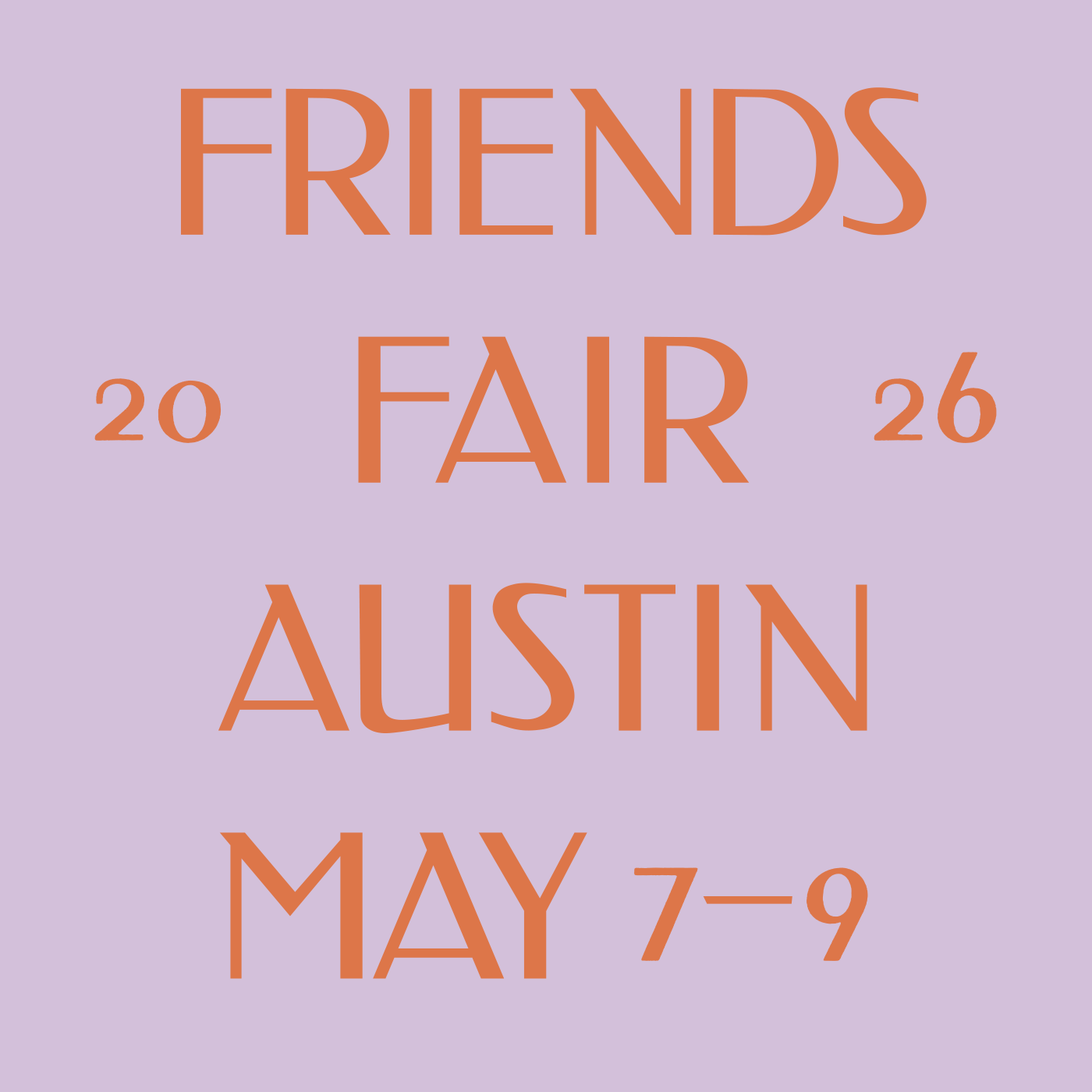 Friends Fair 2026