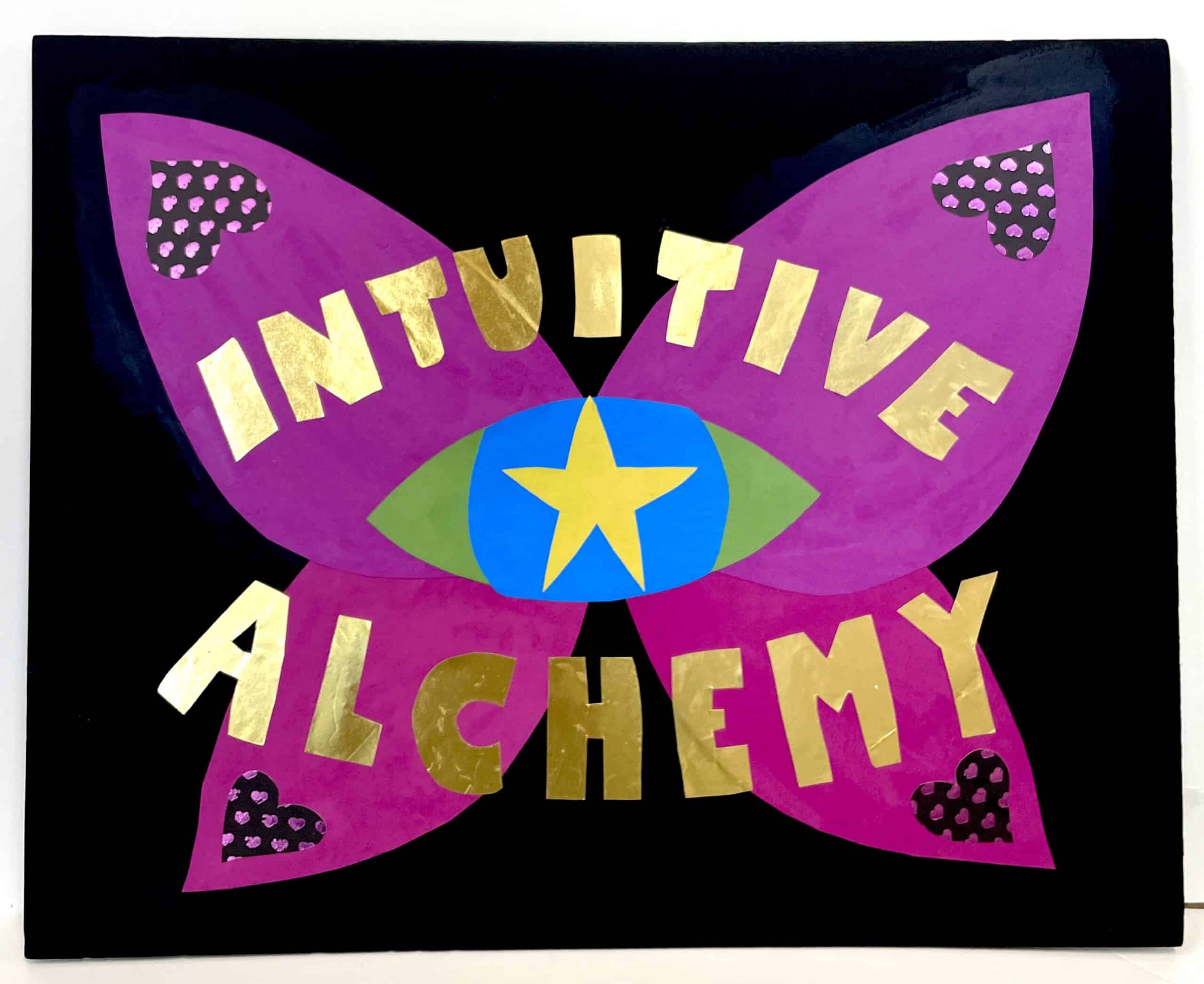Intuitive Alchemy collage by Krissy Teegerstrom